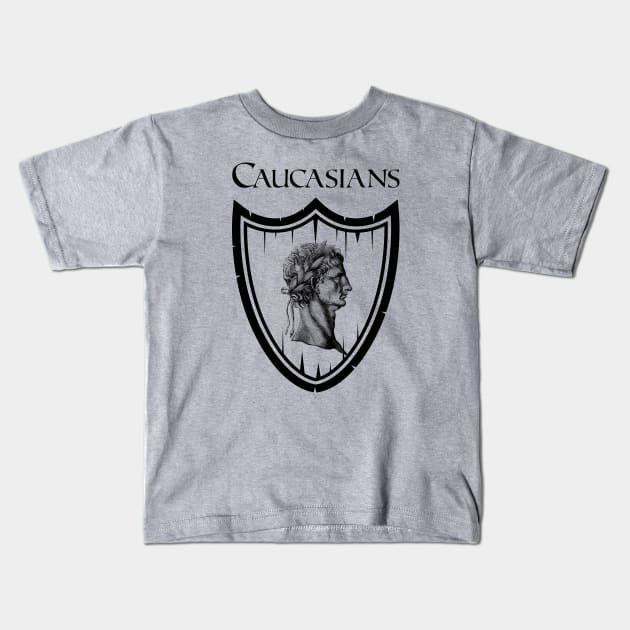 Caucasians Kids T-Shirt by Tamie